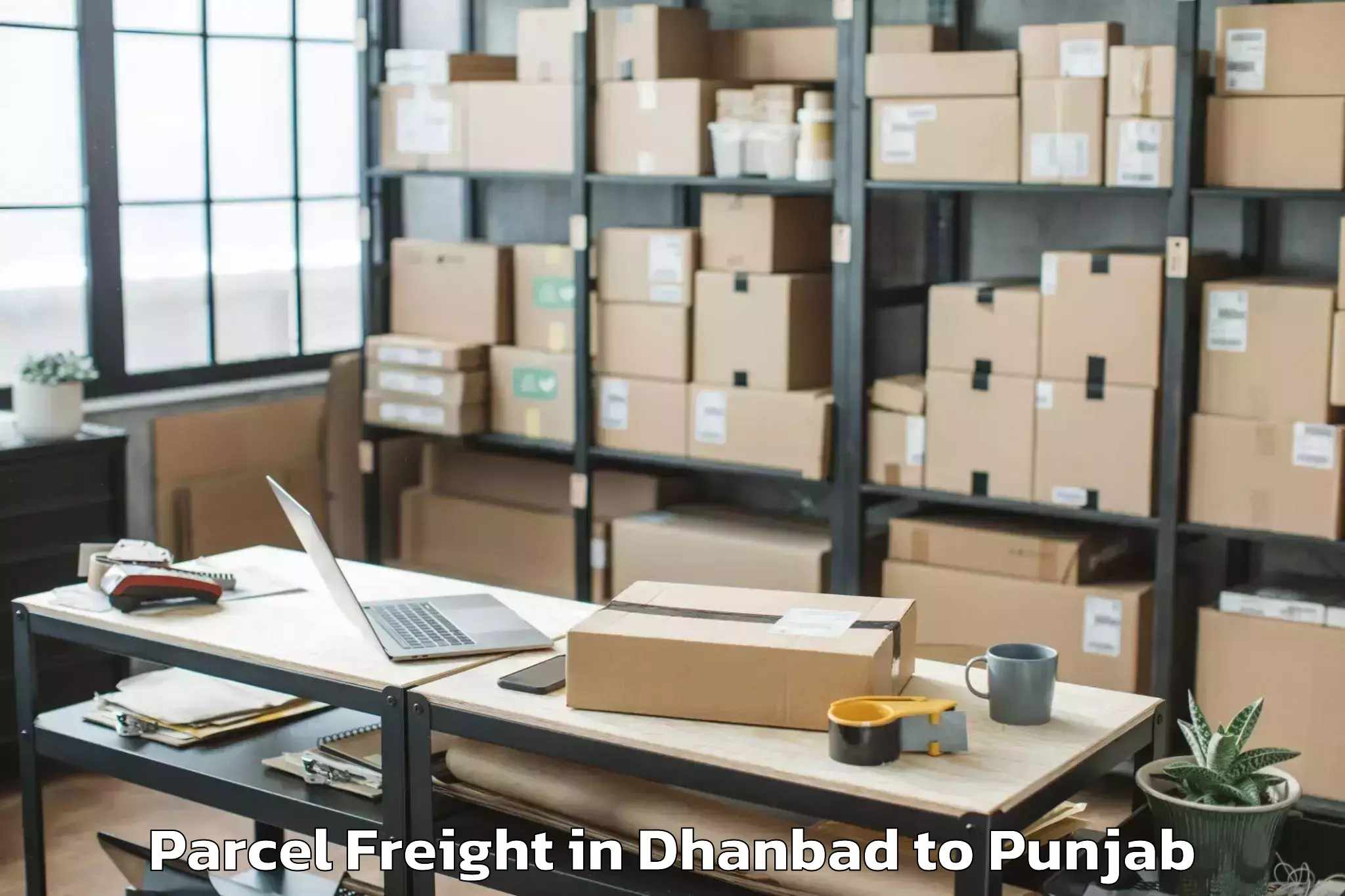 Professional Dhanbad to Siswan Parcel Freight